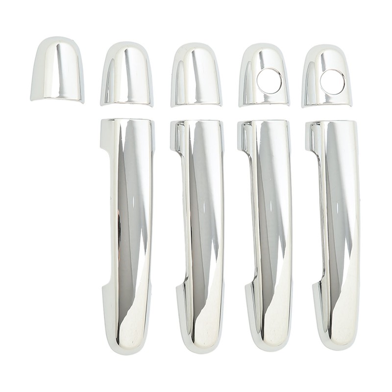 8 Pcs Car Exterior Door Handle Cover ABS Chrome Door