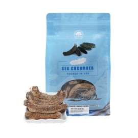 DABC OAK LAND Alaska Red Sea Cucumber, Natural Sun Dried Alaska Red Sea Cucumber Grade AAAA Nutritious Rich In Protein, Vitamins and Minerals Small 8OZ Bag