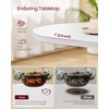VASAGLE Dining Table, Small Round Kitchen Table for 4 People,