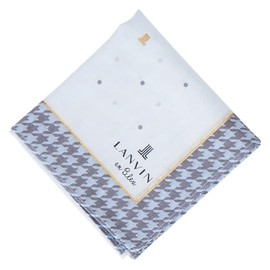 [ランバンオンブルー] レディース プリントハンカチ 17306009 ハンカチ 女性 17306009C サックス[C] 約 横48cm×縦48cm