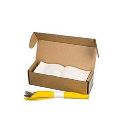 N. F. String & Son - Servilleteras de papel blanco con pegamento autosellante, 25 unidades (blanco, 25)