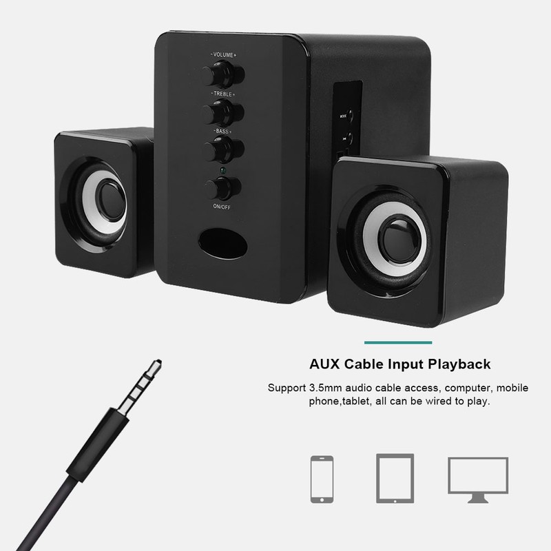 SADA D-226 Desktop Computer Bluetooth Speaker Column Laptop PC Computer