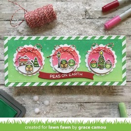 Lawn Fawn Metal Cutting Dies Christmas Peas on Earth
