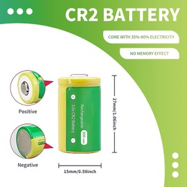 CR2 3.0V Cargador CR2 Set (2 celdas)