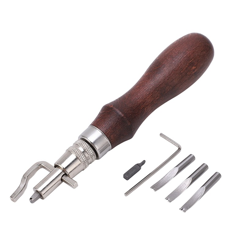 Leather Groover 7 in 1 Multipurpose Durable Wood Metal Labor