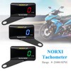 NORXI Universal Tachometer RPM Meter Motorcycle Car Gauge Waterproof Electronic
