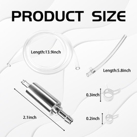 MLAHUIER Motorcycle Brake Bleeding Hose, Brake Bleeder Kit with One Way Check Valve, Universal Clutch Bleeding Hose Replacement,Vehicle Repair Accessories for Brake Bleeding & Hydraulic Clutch Systems