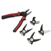 Wire Cutters Tool Steel 5 Replaceable Heads Anti Slip TPR