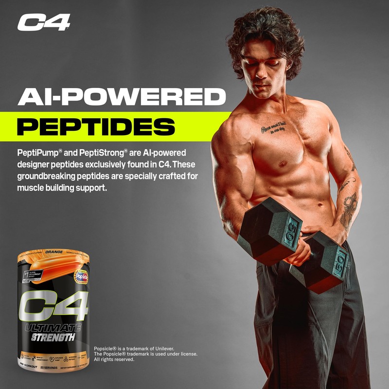 Cellucor C4 Ultimate Strength Pre Workout Powder - Tri-Stim Experience