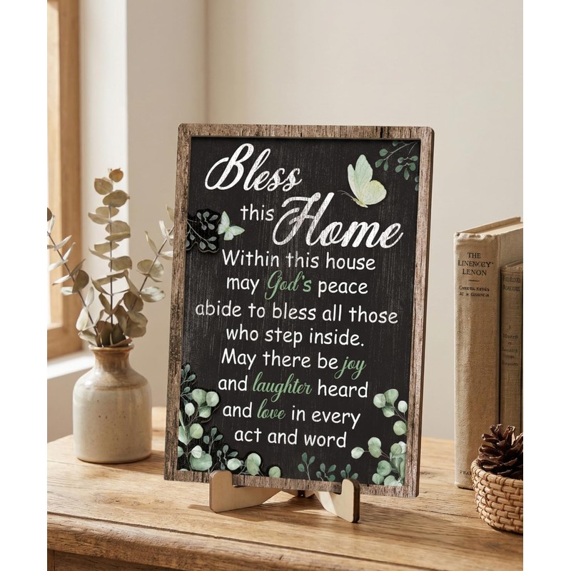 Welcome Home Sign - Bless This Home Within This House,
