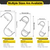 MgcTolBox 20PCS S-Shaped Hooks, Premium Stainless Steel Metal Hanging Hooks