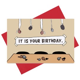 Alzombi Funny Office Themed Birthday Card, Hilarious Dwight Schrute Bday Card for Husband Boyfriend