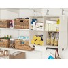 StorageWorks Hanging Closet Organizer with Garment Rod, 4 Section Closet