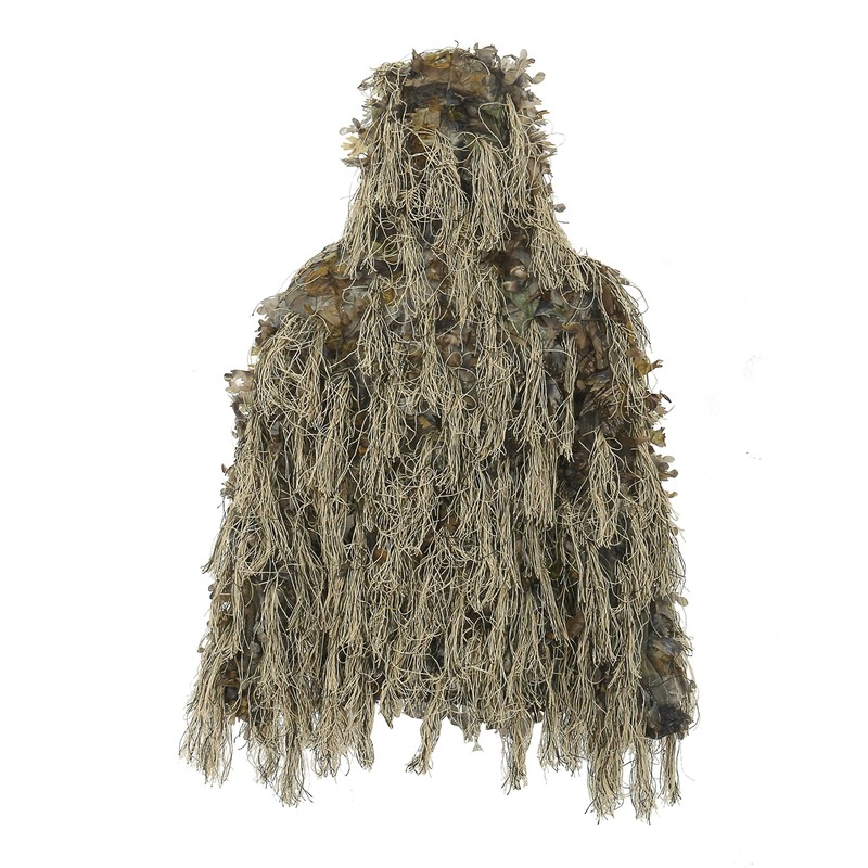 AUSCAMOTEK Lightweight Ghillie Suit for Hunting, Leaf and Dry Grass