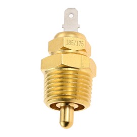 Mtsooning Dual Electric Fan Relay Kit, Radiator Electric Fan Wiring Kit with Temperature Sensor Switch 185 On 175 Off, 4 Pin,40 AMP Cooling Fan Waterproof Relay