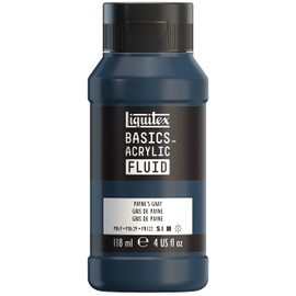 Liquitex BASICS Acrylic Fluid Paint, 118ml (4-oz) Bottle, Paynes Grey