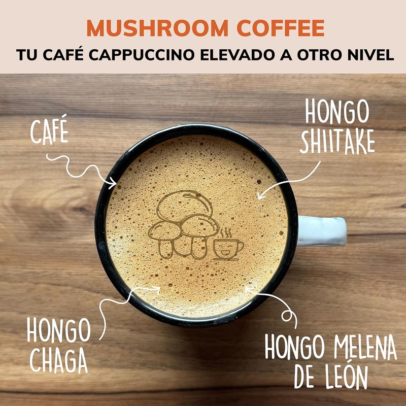 Café Soluble Adaptogénico BEYOND VITAMINS – Con Melena de León,