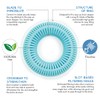 TUBRING The Ultimate Tub Drain Protector Hair Catcher/Strainer/Snare (Aqua)
