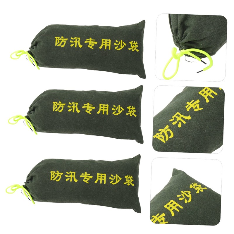 Mipcase Flood Barriers for Doors Home 3pcs Heavy Duty Sandbags
