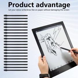 20x Replacement Tibs for Remarkable Pen Tips, Compatible for Marker Pen/Marker Plus Pen, for R-emarkable Pen and Remarkable Plus Pen Tips/Nibs (2B-Black*20) by GruDawu Update