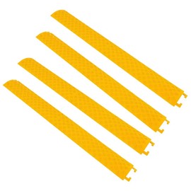 Pyle 39 Inch Durable Cable Protective Ramp Cover - Safely Conceals Wire/Hose/Pipe & Driveway Protective, Supports 11000lbs Single Channel Heavy Duty Cord Track Floor Protection 39.4"x5.11"x0.78