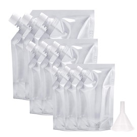 Concealable And Reusable cruise sneak flask Liquor Pouches flask kit Sneak Alcohol flask hide drinking flask kit (8OZ3 + 16OZ3 + 32OZ3）)