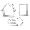 3 Pieces Cookie Cutter Set - Door Key Small House