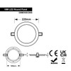 18W LED Round Recessed Ceiling Flat Panel Down Light Ultra