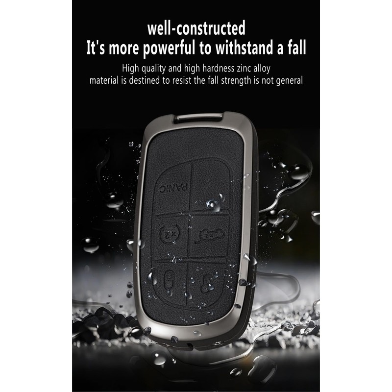 TECART Smart Car Key Case Fits Jeep Cherokee Compass Renegade