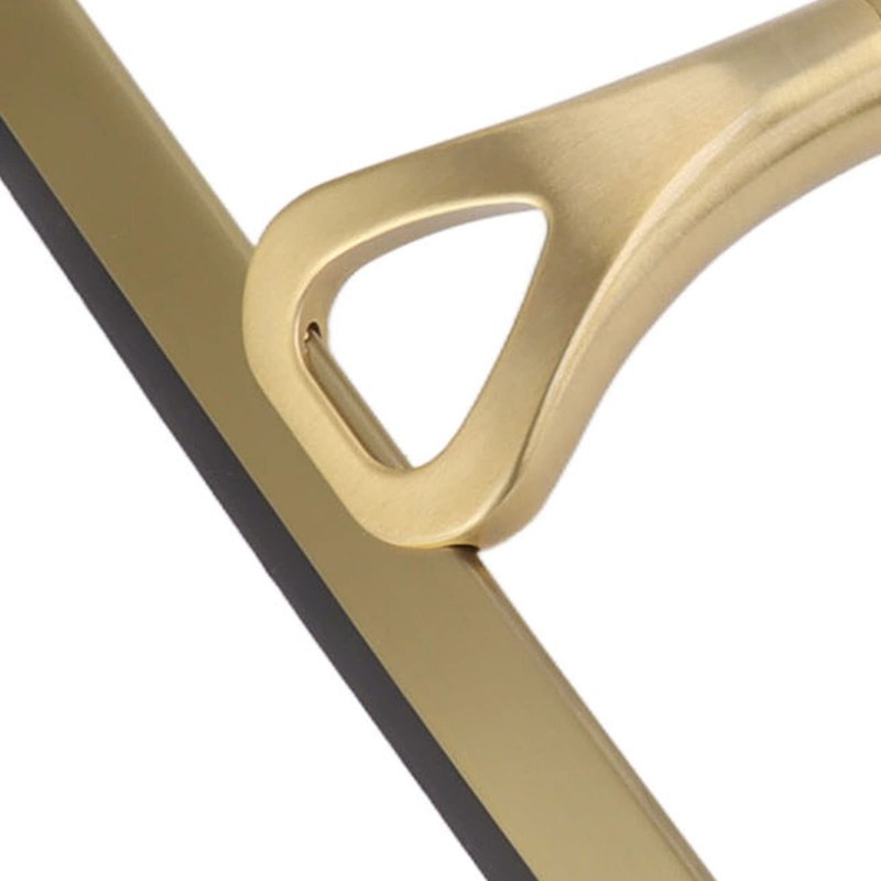 WGFOIP Stainless Steel Gold Shower Squeegee, Brushed Brass Shower Squeegee