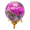 Cobalt Calcite Crystal Ball with Stand - 2" Inches Crystal