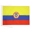 Colombia coat of arms Flag 18'' x 12'' cords -