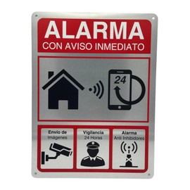 LEIASA Videoüberwachungsschild - 21 x 28 cm - Aluminium - Dicke 0,8 mm - Schild für Videoüberwachung - UV-Druck - Videoüberwachungsschild - Videoüberwachung zugelassen (Schild Videoüberwachung 21 x