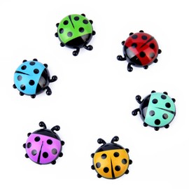 Pack of 6 Ladybird Fridge Stickers, Cute Fridge Stickers, Kitchen Stickers, Mini Fridge Stickers, Colourful Ladybird Design