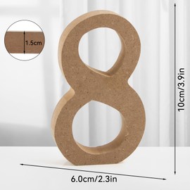 Darryy Standing Wooden Letters, Wooden Letters Decoration - DIY Wooden Letters Large - Home Lettering, Untreated Wooden Decorations for Home, Wall, Party, Decoration, DIY Projects (8)