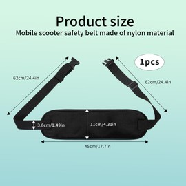 Wheelchair Seat Belt Wheelchair Lap Strap Wheelchairs Adjustable Buckle Strap for Elderly Patients Wheelchair Mobility Scooter