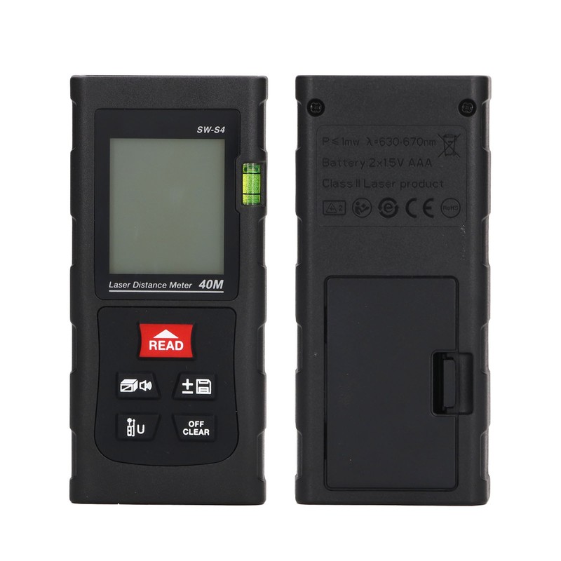 Laser Measure Distance Meter 40m Digital Display Tool for Construction