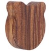 Guitar Pick Box Sapele Wood Cartoon Bear Instrument Accessories Storage