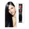 Extensiones De Cabello 100% Natural Luv 80cm 18pLG Medio Paq