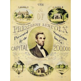 1865 Abraham Lincoln Print Advertisement 11 x 14" Photo