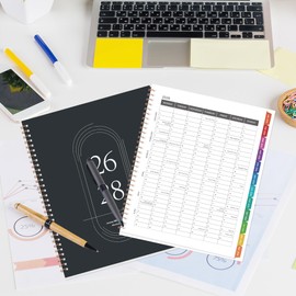 2026-2028 Monthly Planner Calendar - 3 Year Planner 2026-2028, Jan 2026–Dec 2028, 8.5" x 11", 36 Monthly Calendar with Colorful Tabs, Inner Pockets for Home, School or Office Use