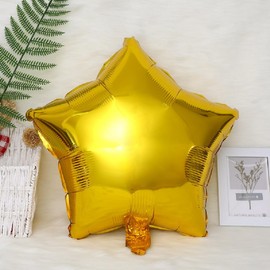 Geettcaifu 24 Pcs 18" Gold Star Foil, Mylar, Helium Balloons for Baby Shower, Wedding, Magical Prom, Birthday Party Decoration