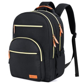 MOCOCITO Backpack for School School Bags Casual Daypacks for Girls and Boys Lightweight Backpack 15.6" Laptop Backpack large backpack college bag for Teenage Black Rucksack (Multicolor)