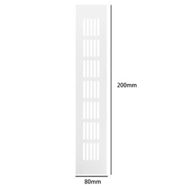2PCS Air Vent Grille Cover,Alloy Vent Cover,Ventilation Grille Covers,For Cupboard Wardrobe Shoe cabinets Ventilation(80x200mm)