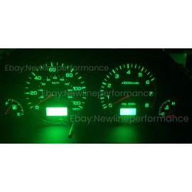 newlineperformanceled Green Cluster + Climate Control LED Bulb kit for Subaru Forester 2001-2002