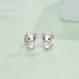 Axolotl Earrings 925 Sterling Silver Axolotl Earrings Axolotl Jewelry for Women