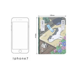 Composition Notebook, College School Notebooks Theme Daily Journal Notebook, Japanese Cartoons Printed Cover, Thick Paper, 5.7 x 4.1 inches, 224 Pages (Blessing)