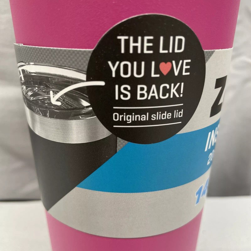 Zak! Designs 20oz Double Wall Stainless Steel Tumbler PINK 3