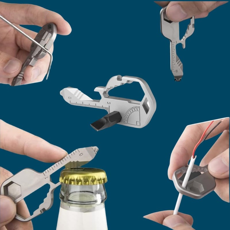 2pcs 24in 1 Multi-Function Portable Key Chain Accessories, Pocket Hand