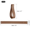 sourcing map 4pcs Leather Curtain Rod Holder 1 x 4.7